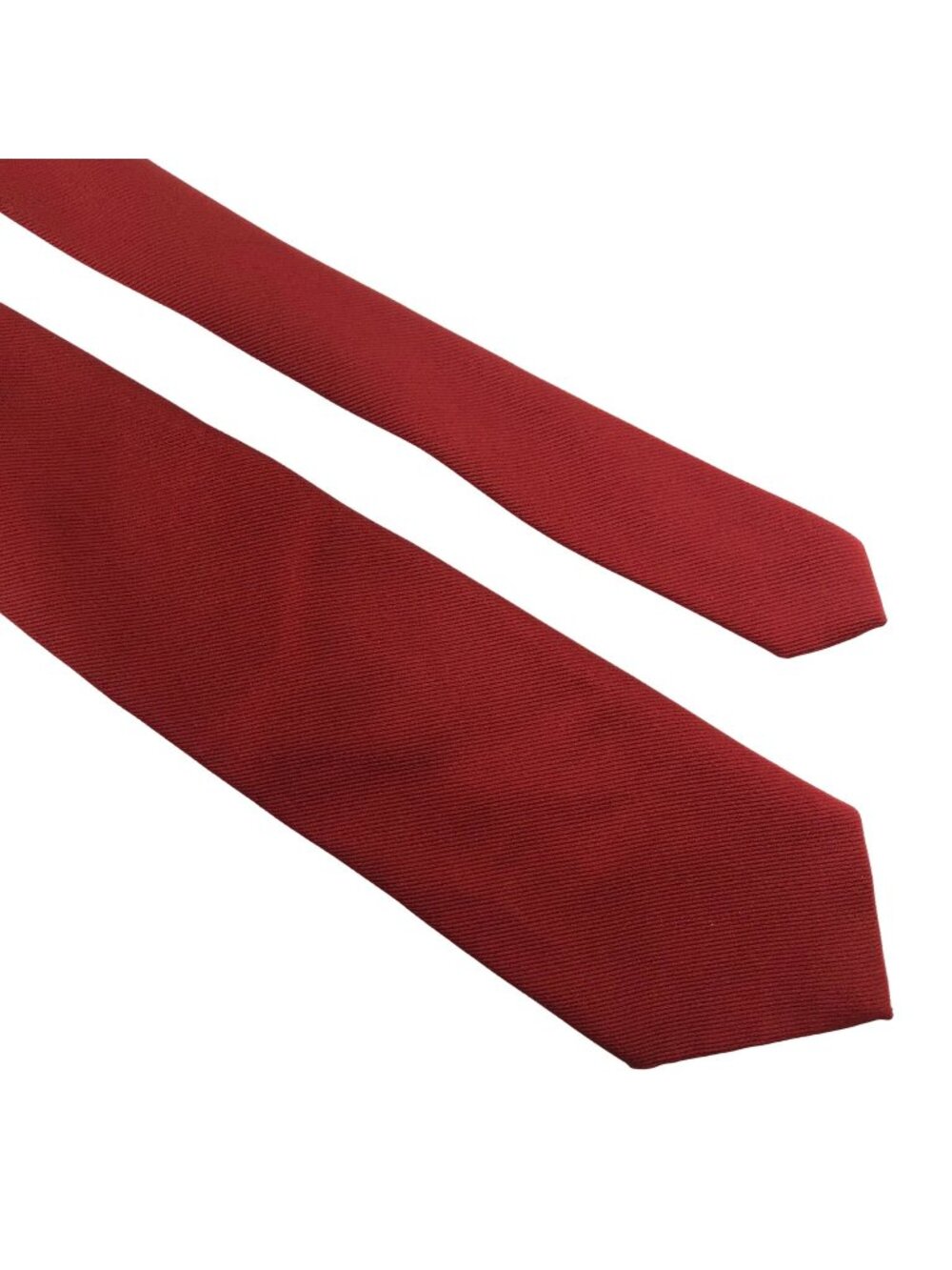 Leonardo Solid Red Subtle Textured Tie Mens Necktie Office Work Formal Gift